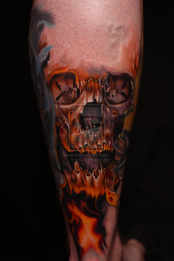 Photo:  skull tattoo 004